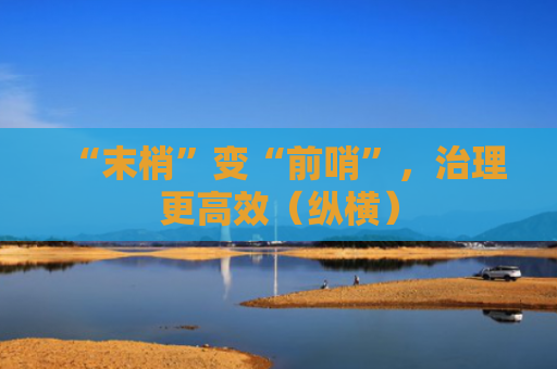 “末梢”变“前哨”，治理更高效（纵横）