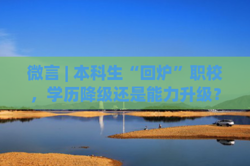 微言 | 本科生“回炉”职校，学历降级还是能力升级？