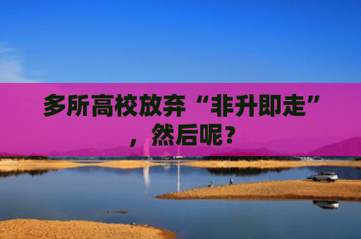 多所高校放弃“非升即走”，然后呢？