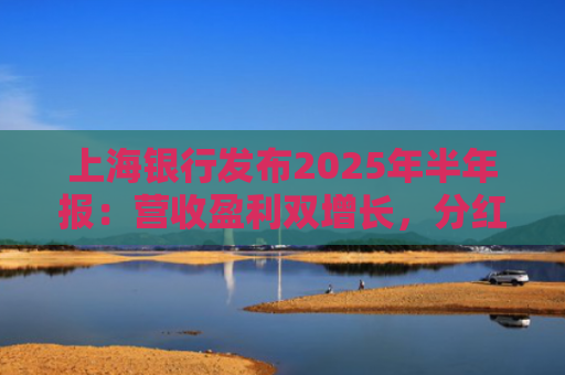 上海银行发布2025年半年报：营收盈利双增长，分红比例持续提升