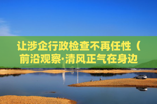 让涉企行政检查不再任性（前沿观察·清风正气在身边⑥）