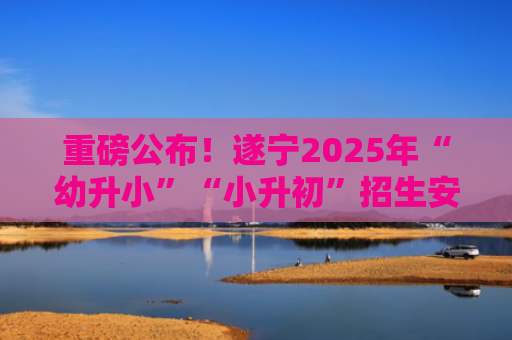 重磅公布！遂宁2025年“幼升小”“小升初”招生安排来了！