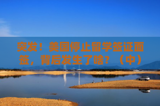 突发！美国停止留学签证面签，背后发生了啥？（中）