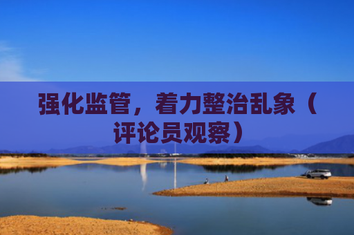 强化监管，着力整治乱象（评论员观察）