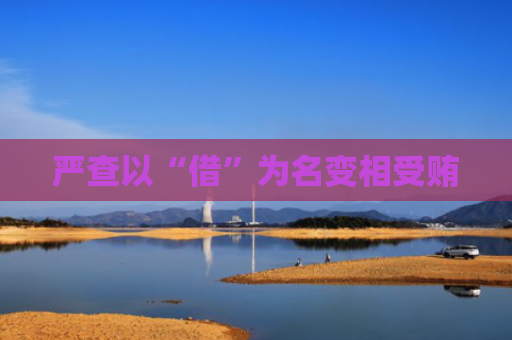 严查以“借”为名变相受贿