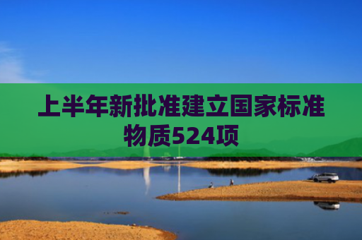 上半年新批准建立国家标准物质524项