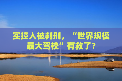 实控人被判刑，“世界规模最大驾校”有救了？