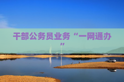 干部公务员业务“一网通办”