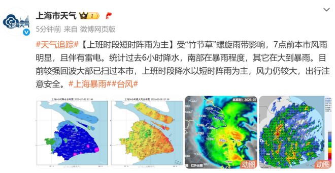 上海雷暴雨_上海暴雨雷电红色预警_