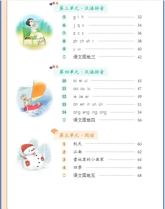 _五四制五年级上册语文电子版_五四版五年级上册语文
