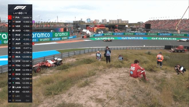 F1荷兰站:皮亚斯特里杆位起步夺冠 法拉利双车退赛__F1荷兰站:皮亚斯特里杆位起步夺冠 法拉利双车退赛