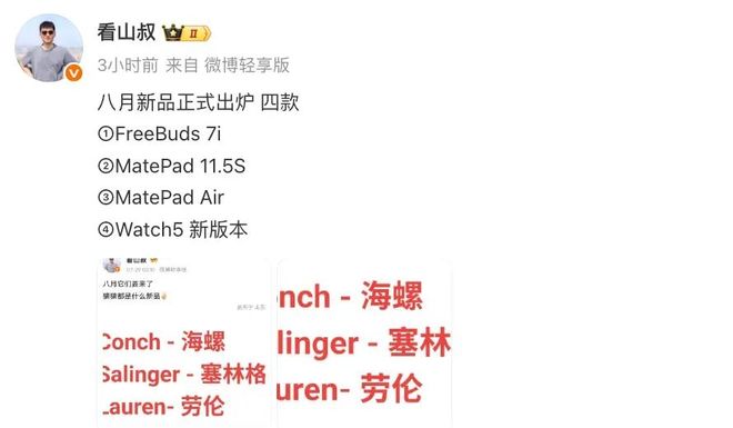 _华为8月新品_华为8月新款上市手机