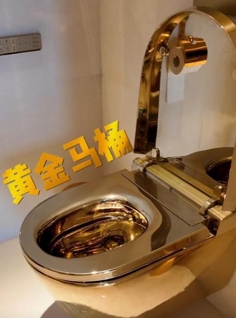 特步大公主豪宅内景曝光！黄金马桶太耀眼，水龙头洗手盆也是黄金__特步大公主豪宅内景曝光！黄金马桶太耀眼，水龙头洗手盆也是黄金
