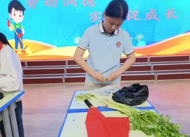 蒙城县庄子小学开展迎“五一” 劳动实践比赛