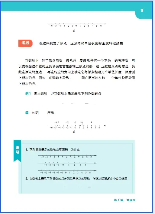 _数学书七年级华东师范大学_七年级上册华东师大版数学课本