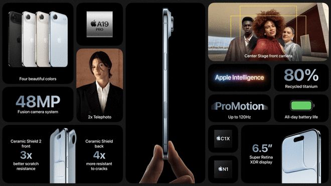 一文看懂iPhone 17系列新品发布会：全系高刷 告别128GB存储 最低5999元起售