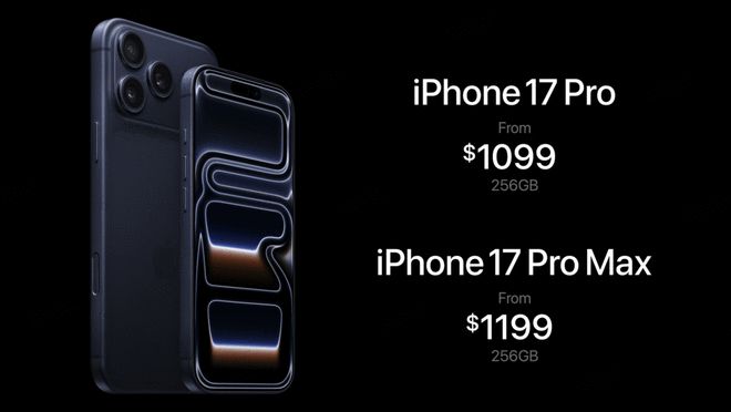 一文看懂iPhone 17系列新品发布会：全系高刷 告别128GB存储 最低5999元起售