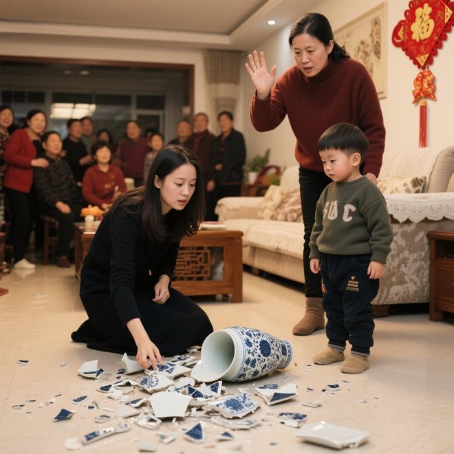 亲戚孩子打碎我5万收藏瓷瓶，他妈说赔不起，我直接挂咸鱼开拍