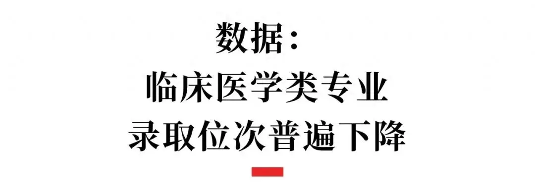 临床医学收分集体下跌，年轻人不爱学医了？