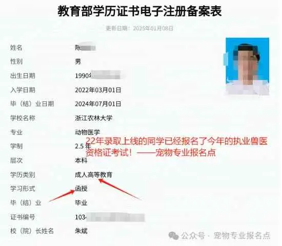 _成人大专兽医专业可以考兽医吗_成人大专有兽医专业吗