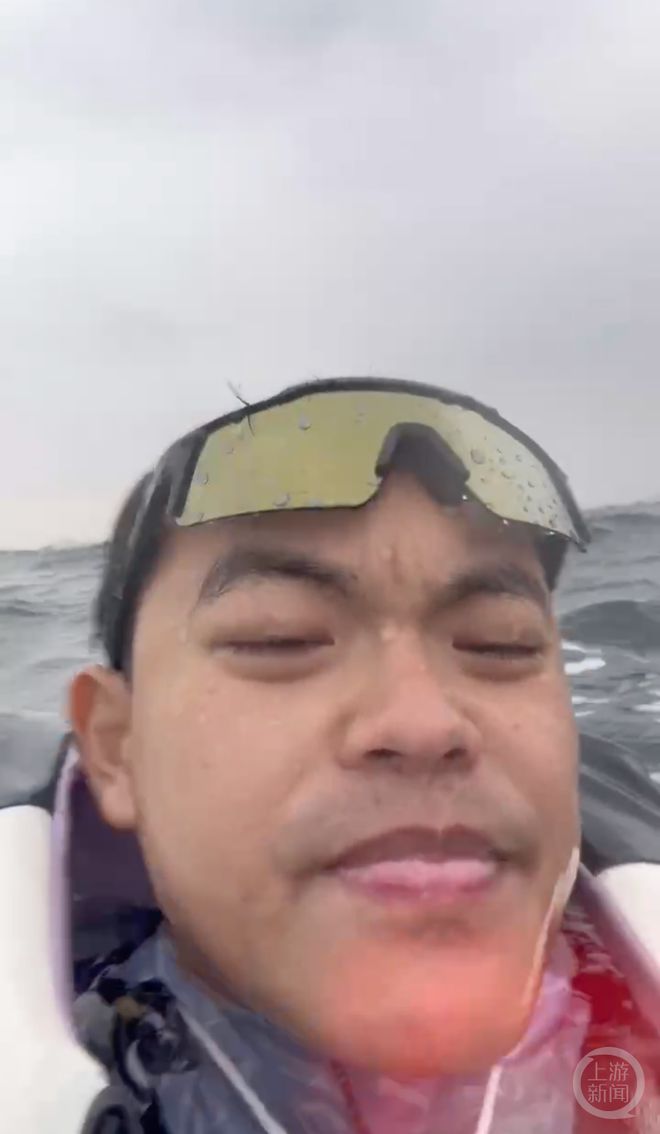 10岁男孩竟在台风天，独自一人在海上划桨板漂流5小时，目前已获救上岸回家