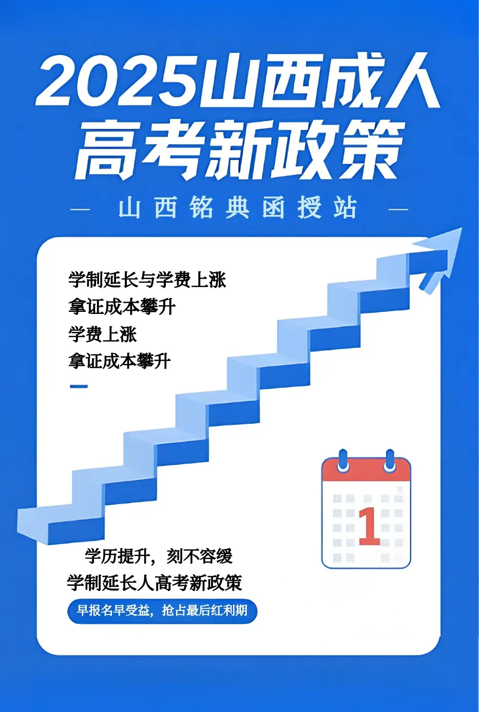 2025年山西成人高考学制延长学费上涨，拿证成本攀升