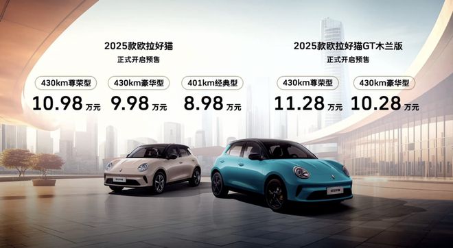 欧拉好猫预售8.98万起，你还会选比亚迪海豚吗？
