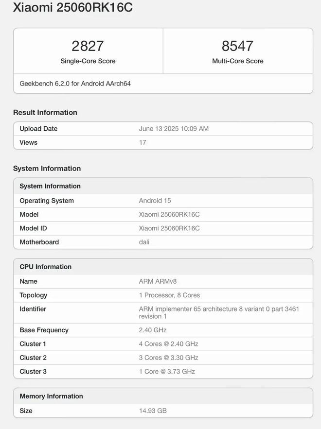 _REDMI K80至尊版、K Pad现身Geekbench：搭载天玑9400+处理器_REDMI K80至尊版、K Pad现身Geekbench：搭载天玑9400+处理器