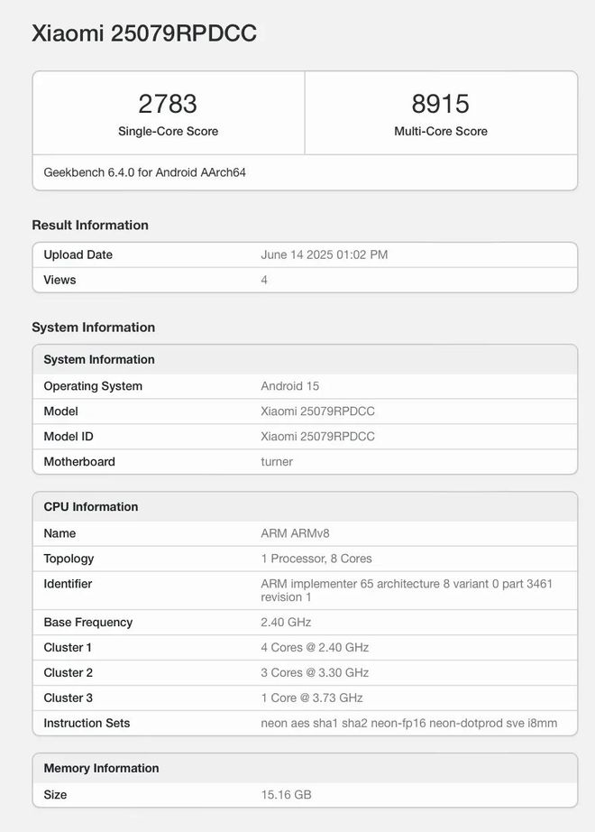 REDMI K80至尊版、K Pad现身Geekbench：搭载天玑9400+处理器_REDMI K80至尊版、K Pad现身Geekbench：搭载天玑9400+处理器_