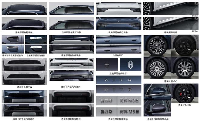 搭载华为ADS 4.0 问界M8纯电版申报图发布 8月上市
