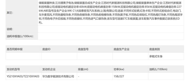 _工信部特斯拉modely_特斯拉y在工信部最新申报的