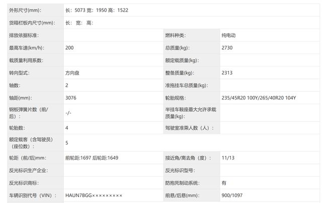 _工信部特斯拉modely_特斯拉y在工信部最新申报的