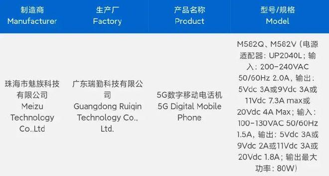 魅族产品认证__魅族新机获3c认证