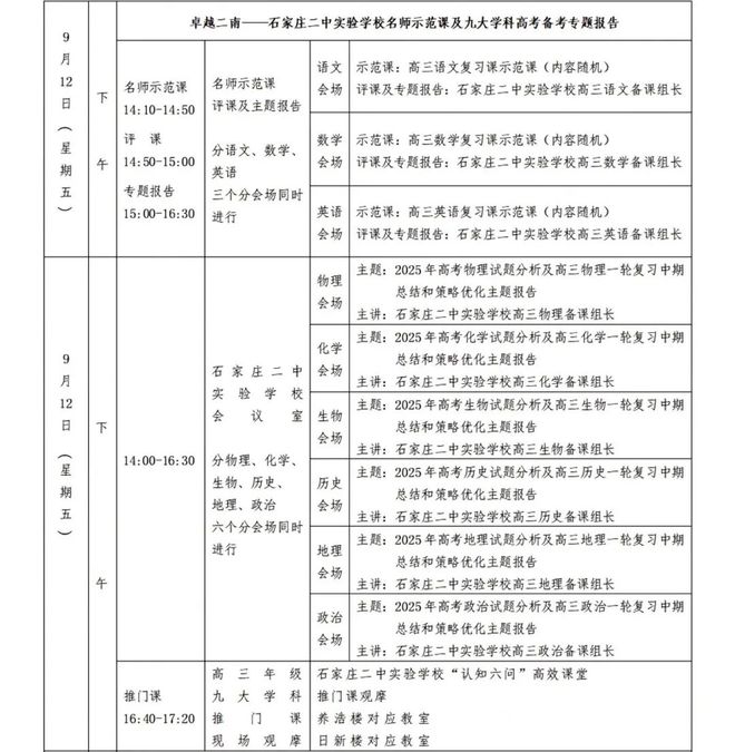 石家庄二中高二_石家庄二中本部分班情况_