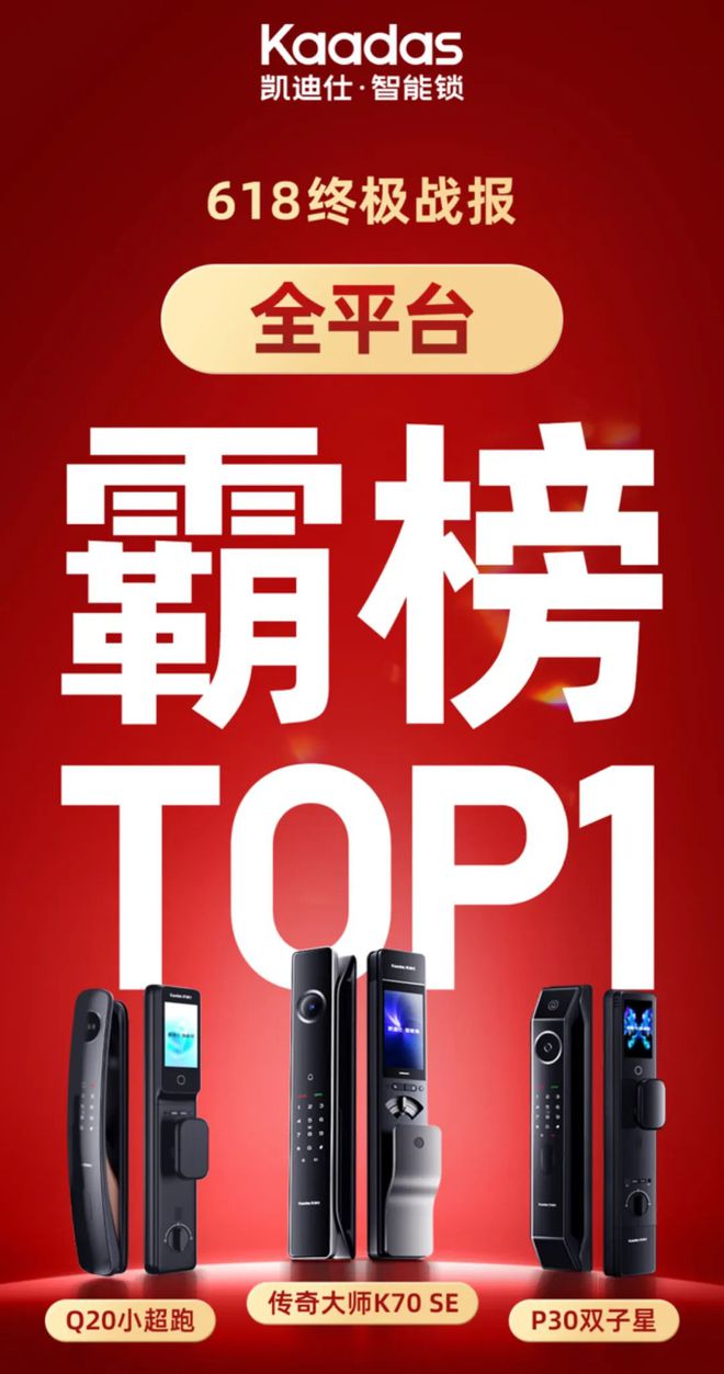 凯迪仕618全平台霸榜，10亿级曝光印证头部地位！双权威认证全面领跑！