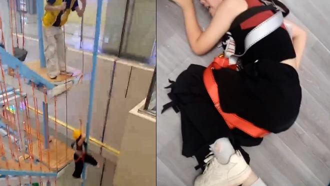 安全绳脱落，合肥女童从攀爬项目三层坠落骨折！父亲：我们自行垫付医药费，多方回应