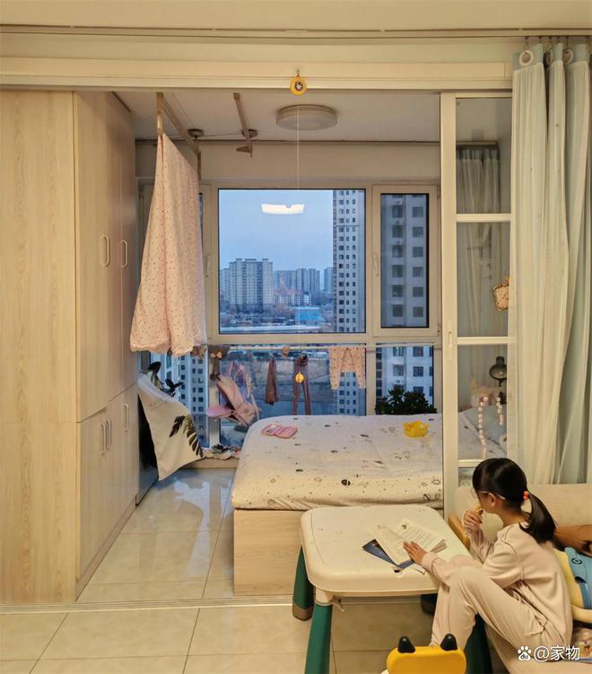 _阳台做成儿童房_儿童房和阳台一体装修