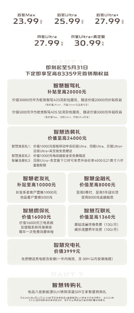 【车展备稿】 大六座智慧旗舰SUV 深蓝S09预售价23.99万起