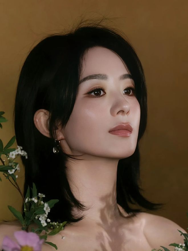 赵丽颖短发是什么样子_赵丽颖的短发发型_