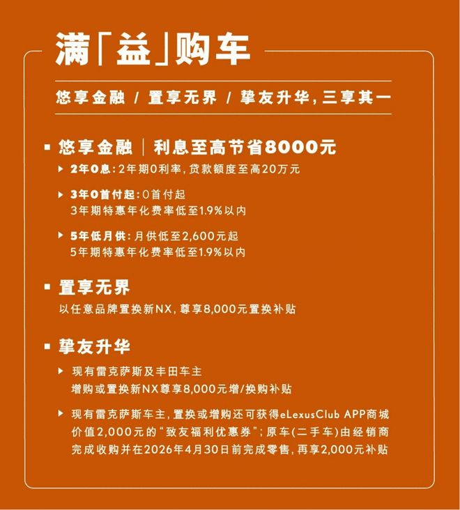 29.98万元起新增2.0升动力 新款雷克萨斯NX上市
