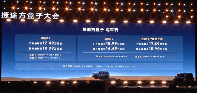三电机四驱版17.99万元2025款山海T1正式上市