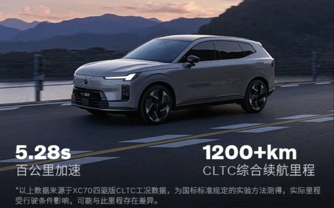 沃尔沃最长续航超混SUV来了 全新XC70预售29.99万起